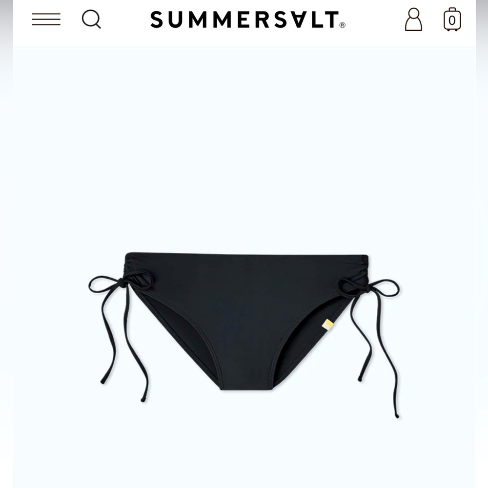 NWT Sumersalt Cinched Bikini Bathing suit bottom - no liner but never worn